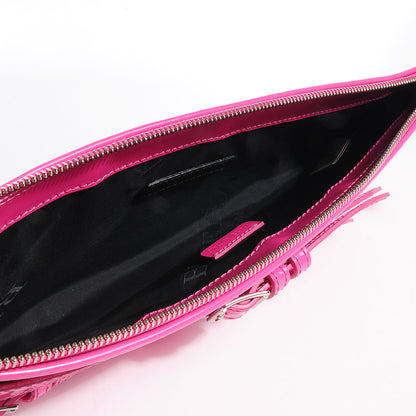 Burberry Patent Bridle Calfskin Parmoor Clutch Bag Pink 7 of 12