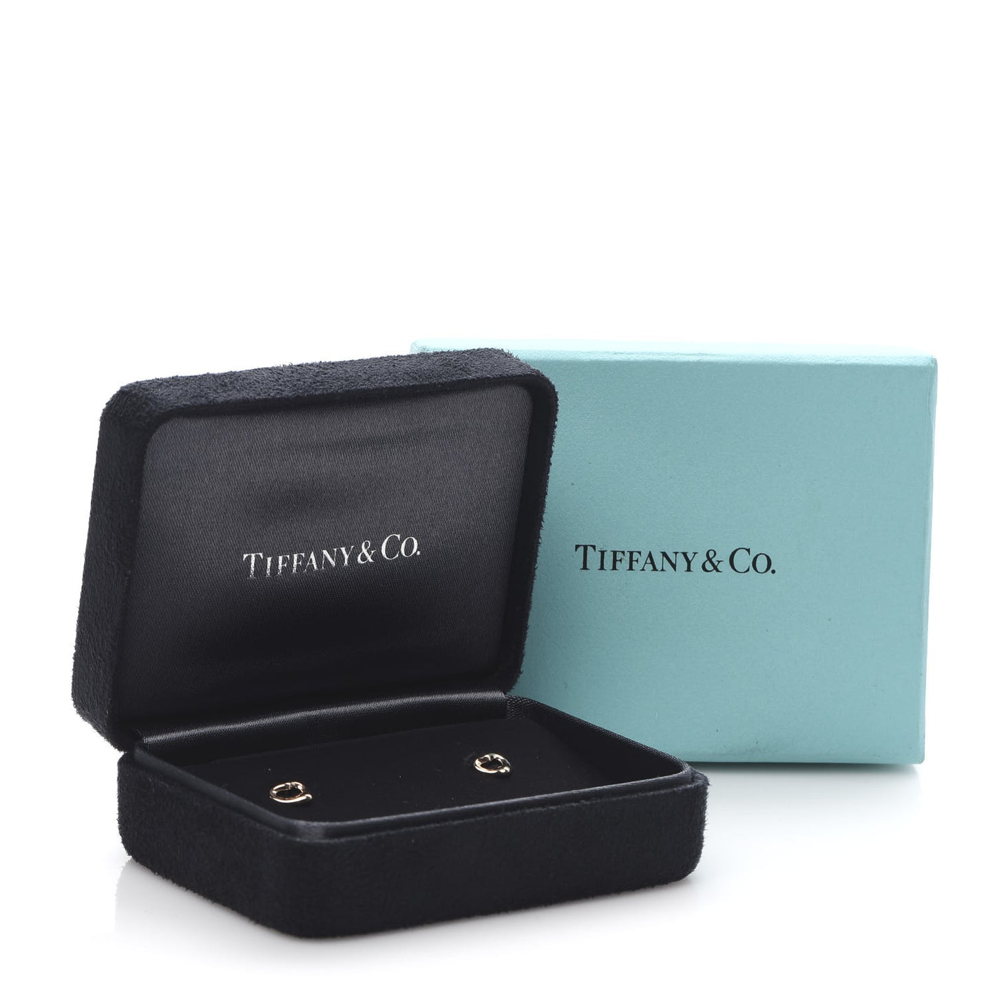18K Rose Gold 7mm Elsa Peretti Open Heart Earrings