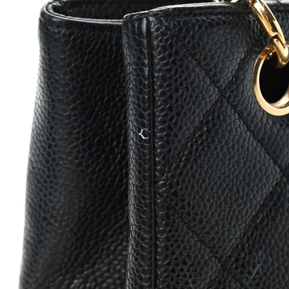 Chanel Caviar Quilted Petit Shopping Tote PST Black 8 of 8