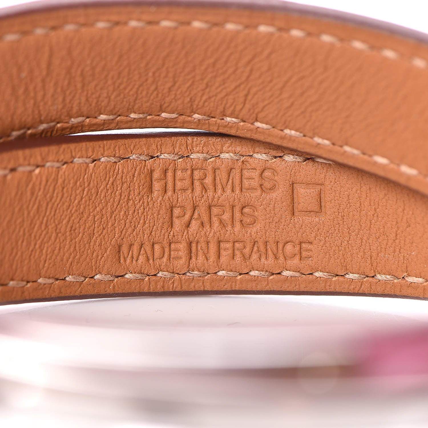 Hermes Matte Alligator Kelly Double Tour Bracelet T3 5P Pink 4 of 6