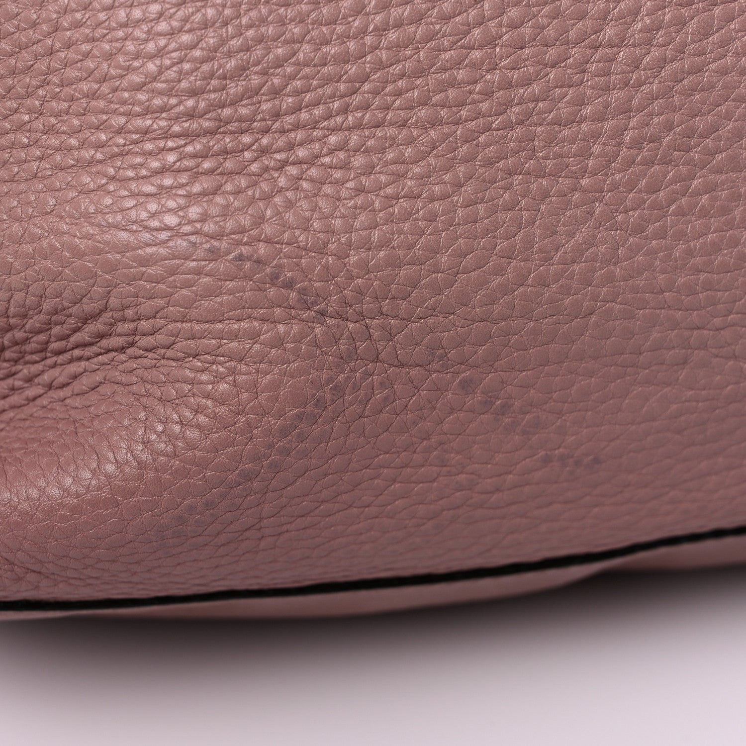 Gucci Pebbled Calfskin Medium Soho Chain Shoulder Bag Dark Cipria 16 of 23