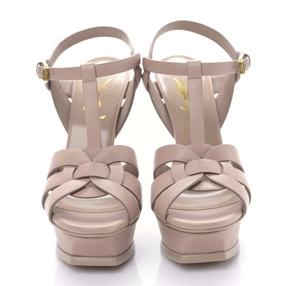Saint Laurent Calfskin Tribute 105 Platform Sandals 35.5 Nude 3 of 8