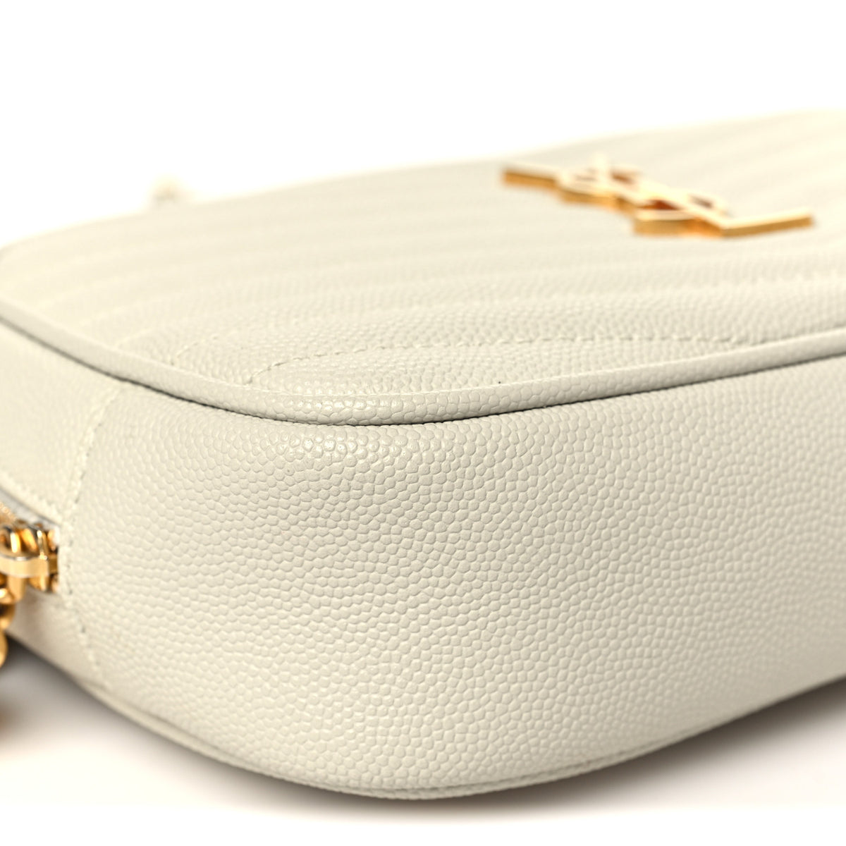 Grain De Poudre Matelasse Monogram Mini Lou Camera Bag Crema Soft