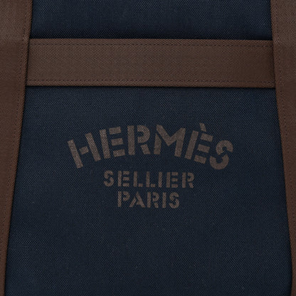 Hermes Toile Sac De Pansage Groom Bleu Navy Feu 10 of 13