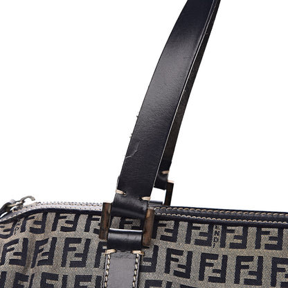 Fendi Zucchino Mini Boston Satchel Navy 11 of 12