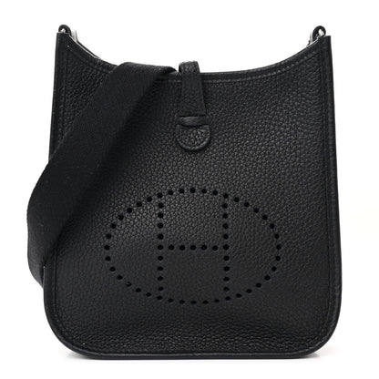 Hermes Taurillon Clemence Evelyne TPM Black 1 of 10