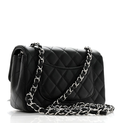 Chanel Lambskin Quilted Mini Rectangular Flap Black 2 of 10