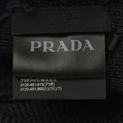 Prada Wool Racing Logo Shaker Visor Cap Anthracite Grey 6 of 6