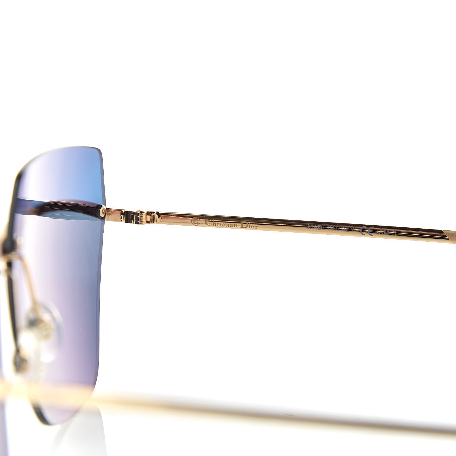 Christian Dior Metal DiorMetallic Sunglasses Orange Blue 5 of 9