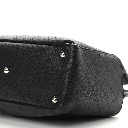 Chanel Grained Calfskin Medium CC Pocket Tote Black 9 of 9