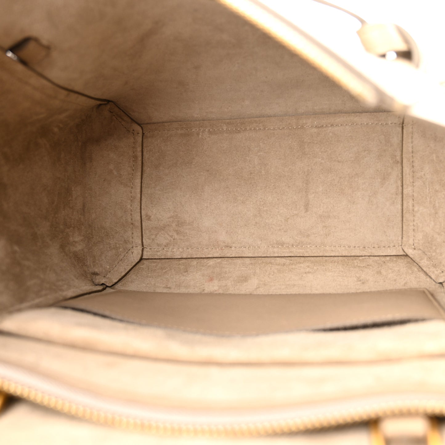 Grained Calfskin Micro Belt Bag Light Taupe