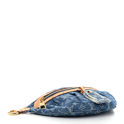 Louis Vuitton Monogram Denim High Rise Bumbag Blue 4 of 9