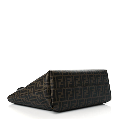 Fendi Zucca Spalmati Small Roll Tote Tobacco Orange 4 of 10