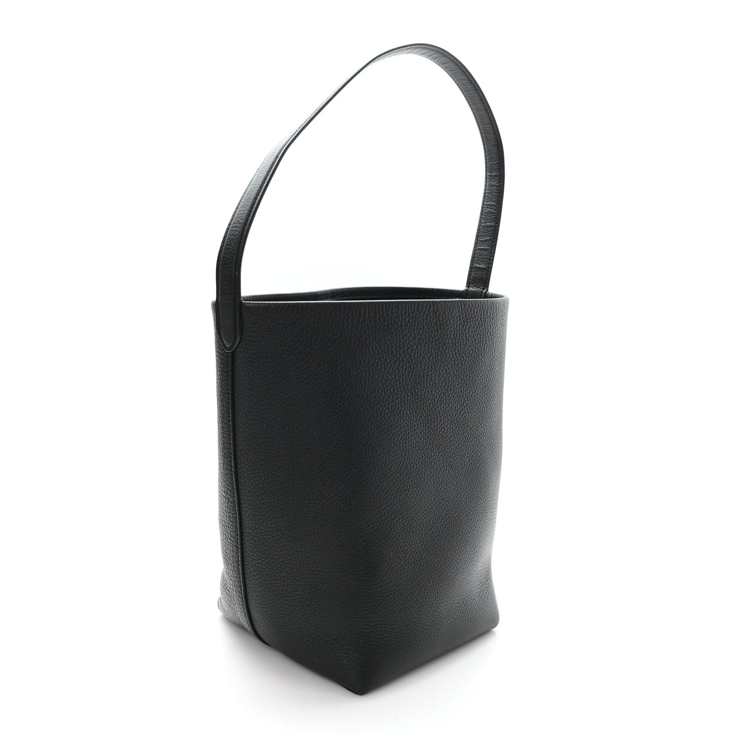 Grained Calfskin Medium N/S Park Tote Black