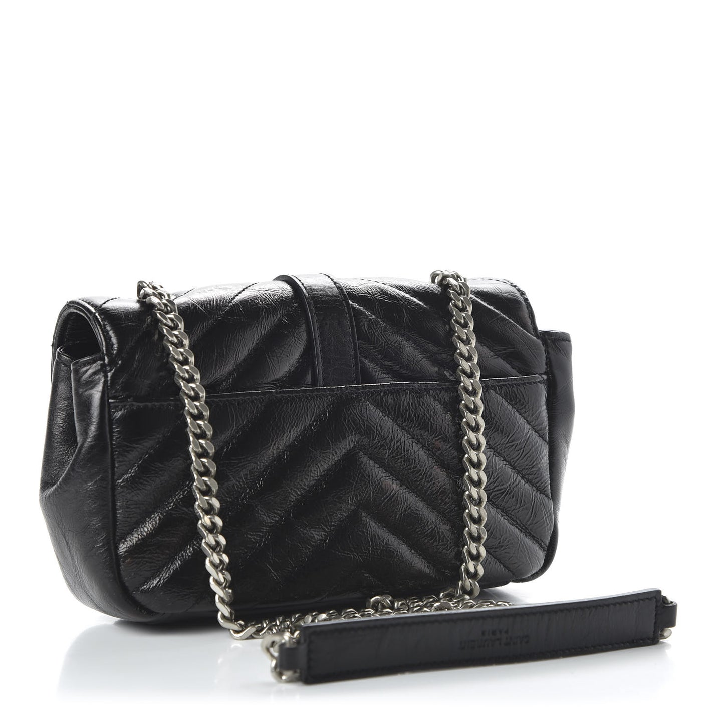 Calfskin Matelasse Monogram Classic Baby Punk Chain Bag Black