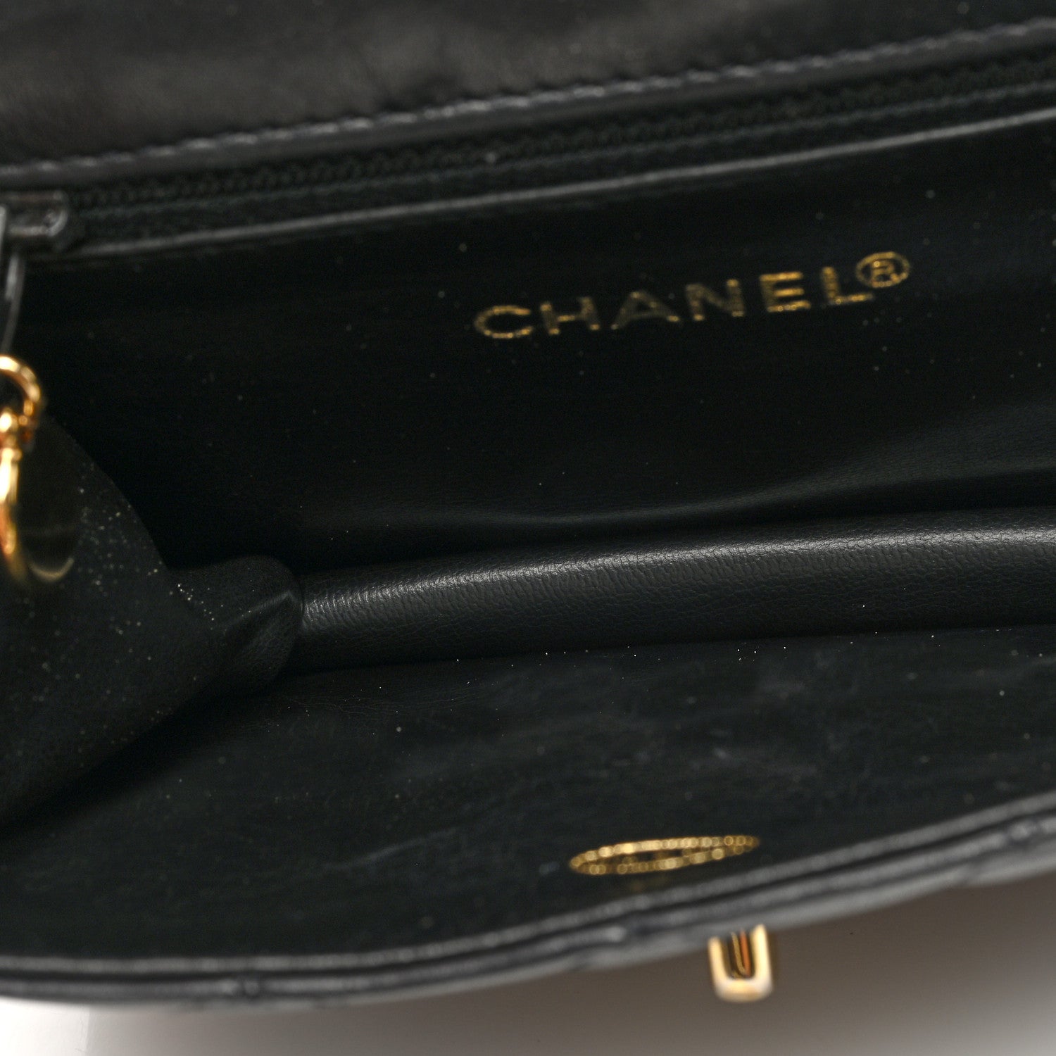 Chanel Lambskin Quilted Flap Waist Belt Bag 65 26 Black 5 of 10