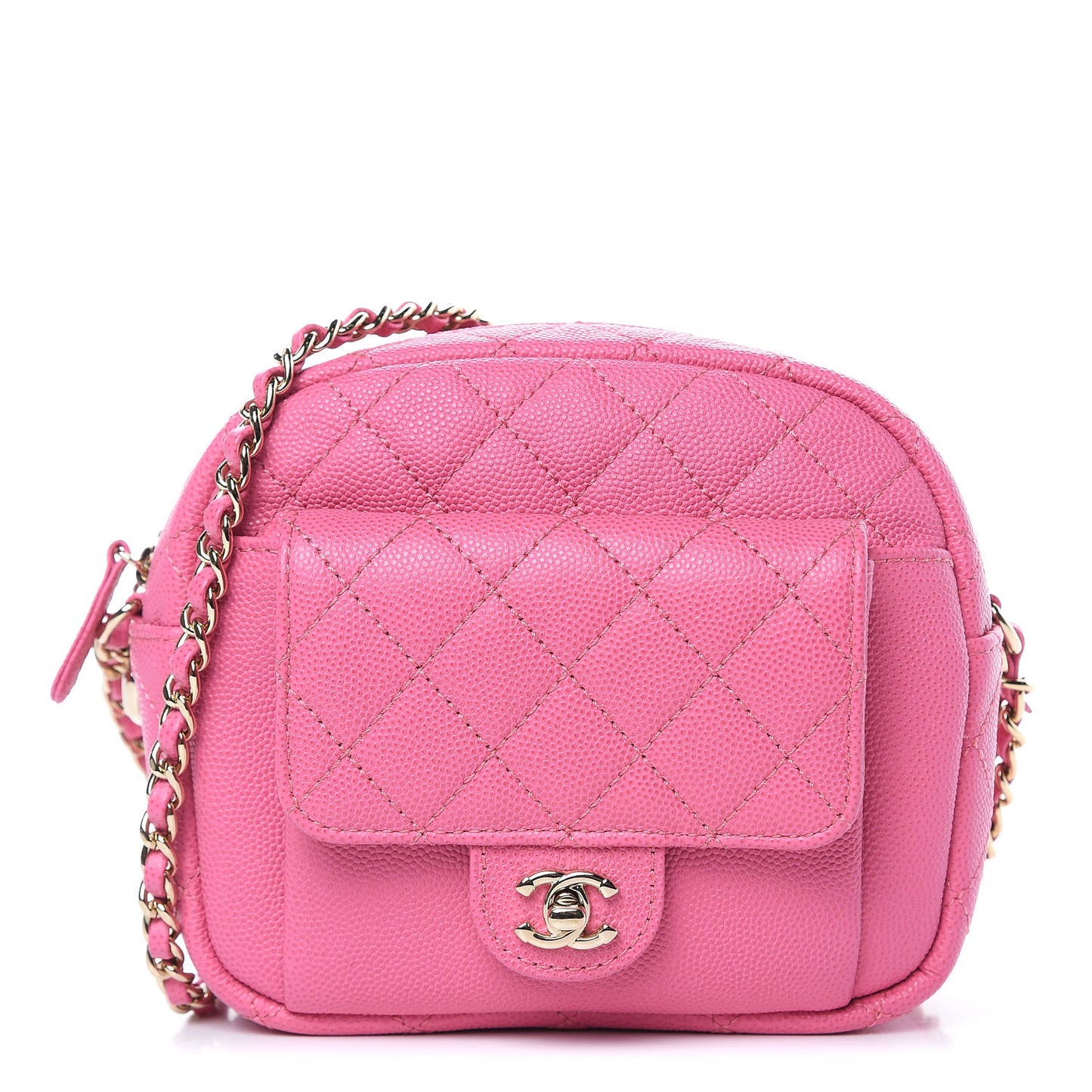 Caviar Quilted CC Day Camera Case Pink