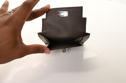 Hermes Epsom Kelly Pocket Compact Wallet Etain 10 of 18