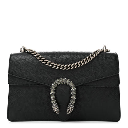 Gucci Pebbled Calfskin Small Dionysus Shoulder Bag Black 1 of 10