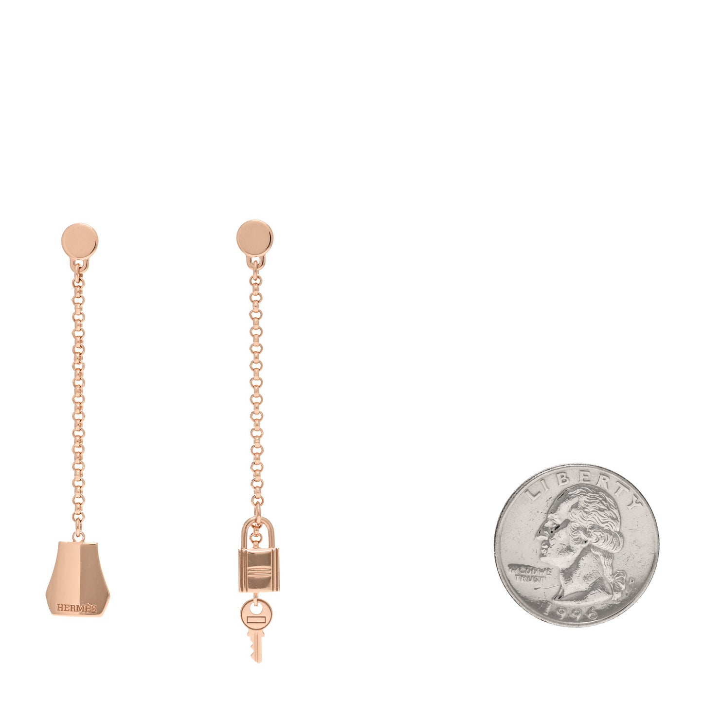 18K Rose Gold Kelly Clochette Earrings