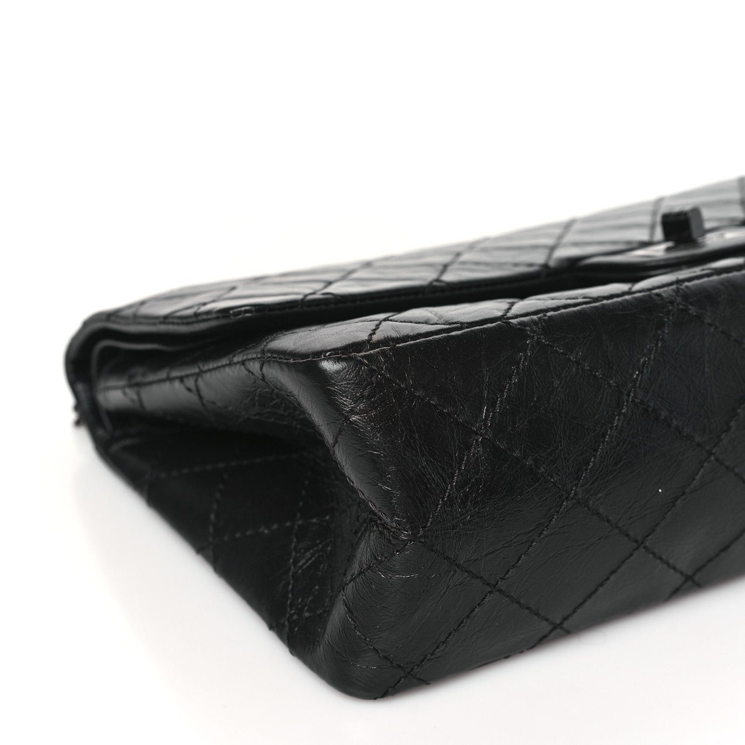Chanel Aged Calfskin Quilted 2.55 Reissue 226 Flap So Black 9 of 11