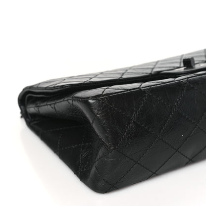 Chanel Aged Calfskin Quilted 2.55 Reissue 226 Flap So Black 9 of 11