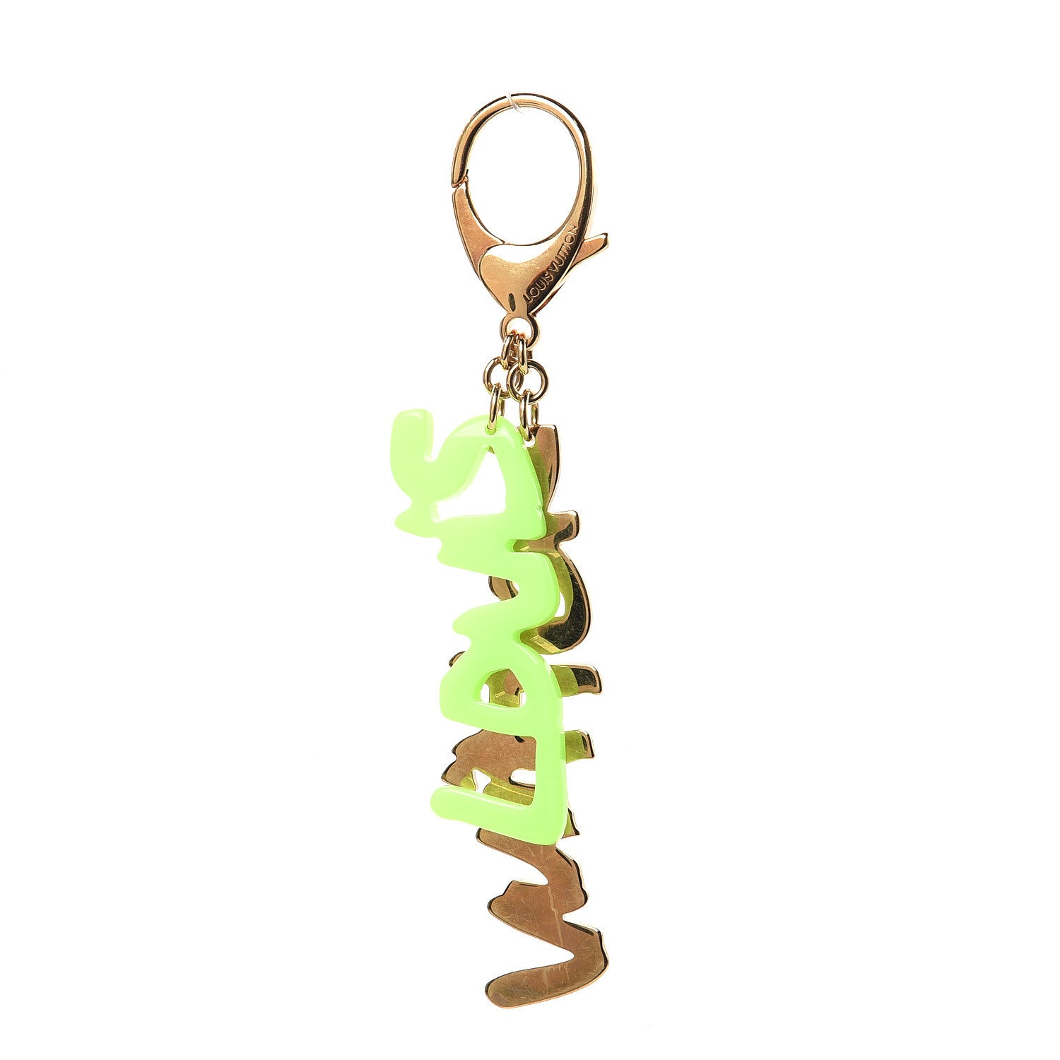 Louis Vuitton Graffiti Bag Charm Green 1 of 4