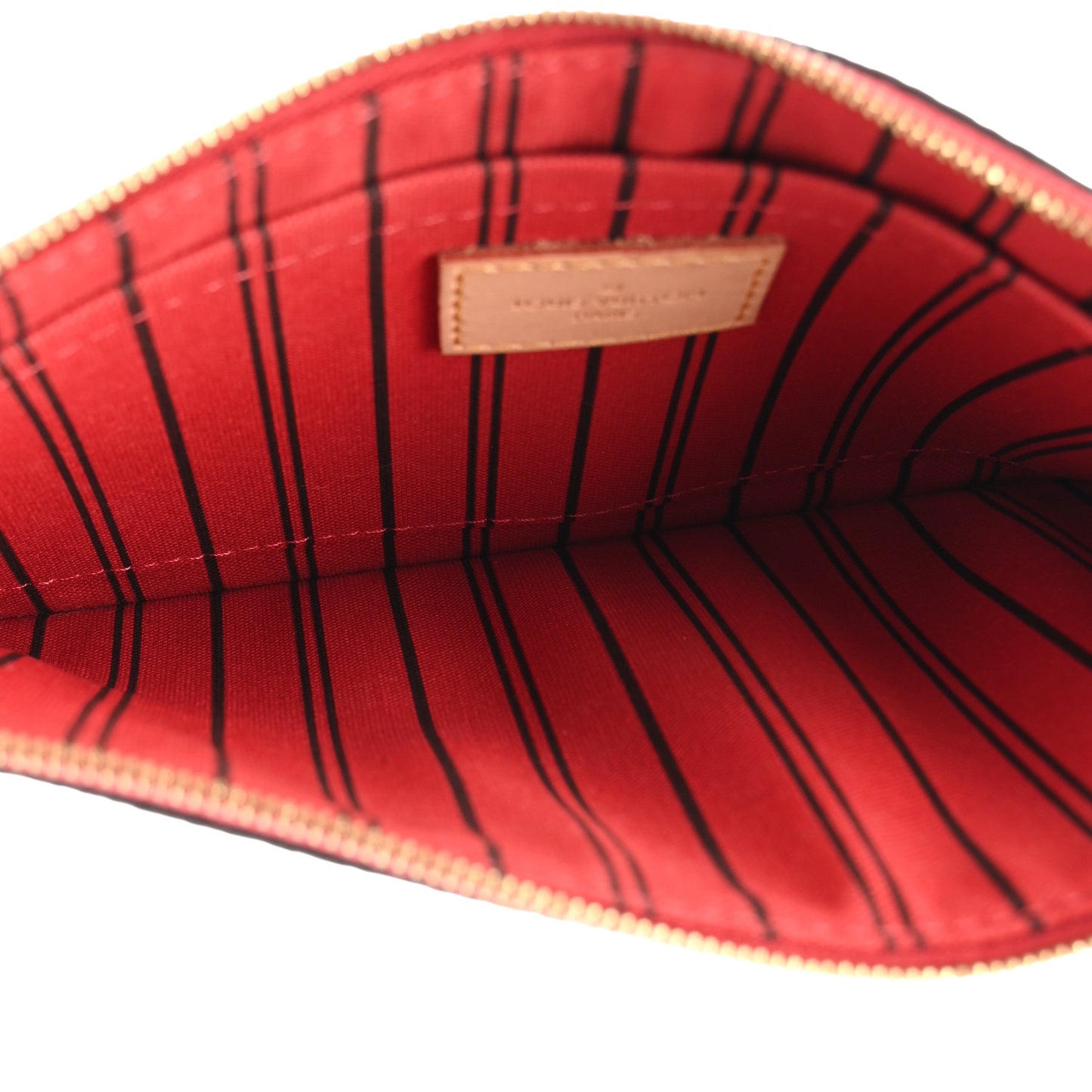 Monogram Neverfull MM GM Pochette Cherry