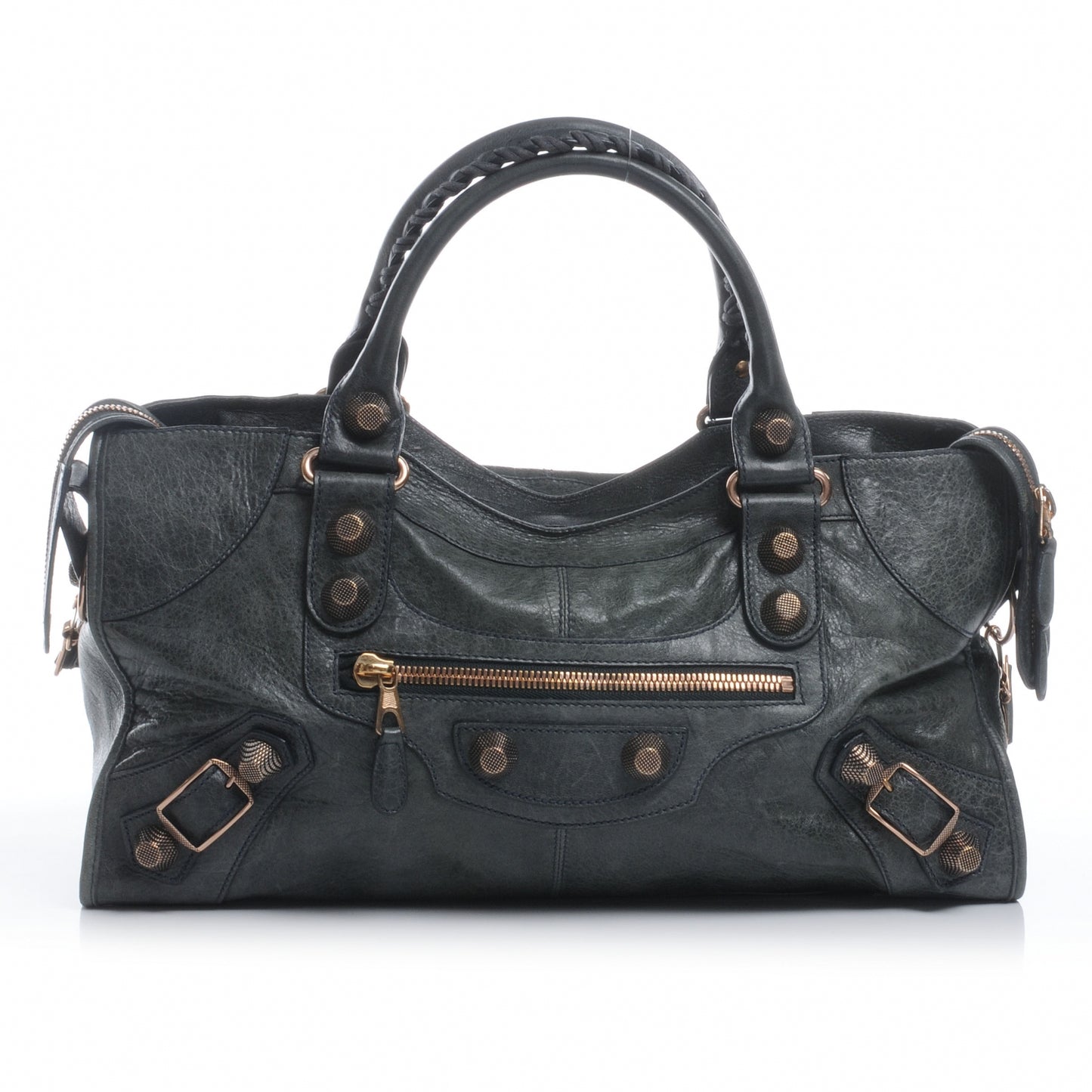 Agneau Giant 21 Rose Gold Hardware Part Time Anthracite