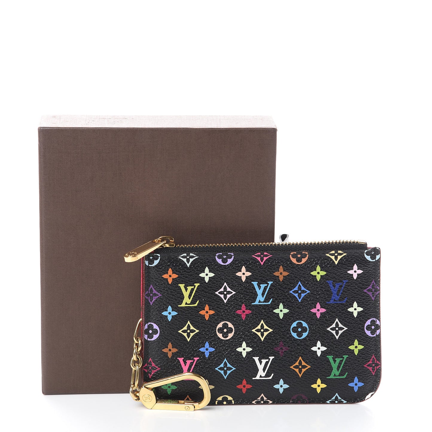 Monogram Multicolor Key Pouch Black Grenade