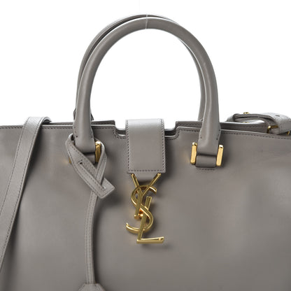 Saint Laurent Smooth Calfskin Small Cabas Monogram Fog 8 of 8