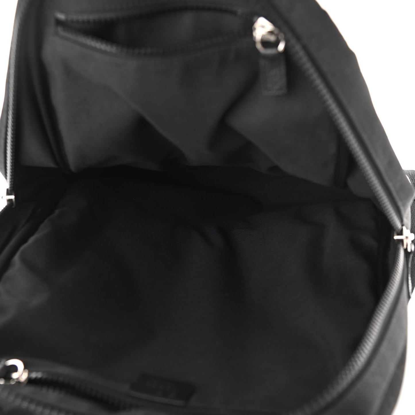 Nylon Monogram Slim Backpack Black