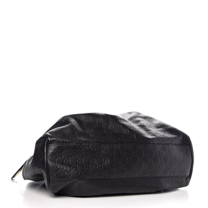 Gucci Guccissima Large Sukey Tote Black 4 of 8