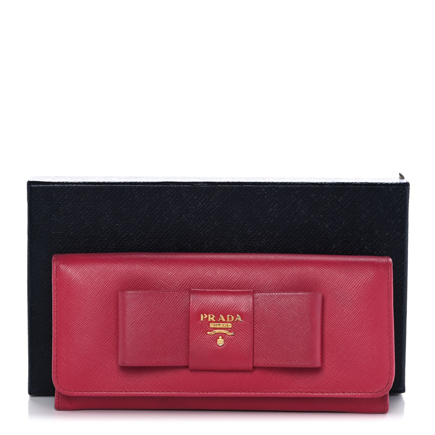 Saffiano Fiocco Bow Continental Wallet Peonia