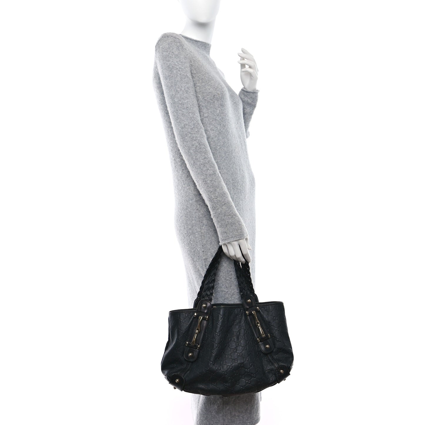 Guccissima Small Pelham Shoulder Bag Black