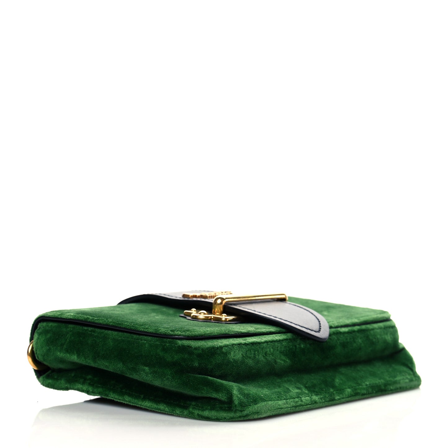 Velvet City Calfskin Cahier Belt Bag Alloro Black