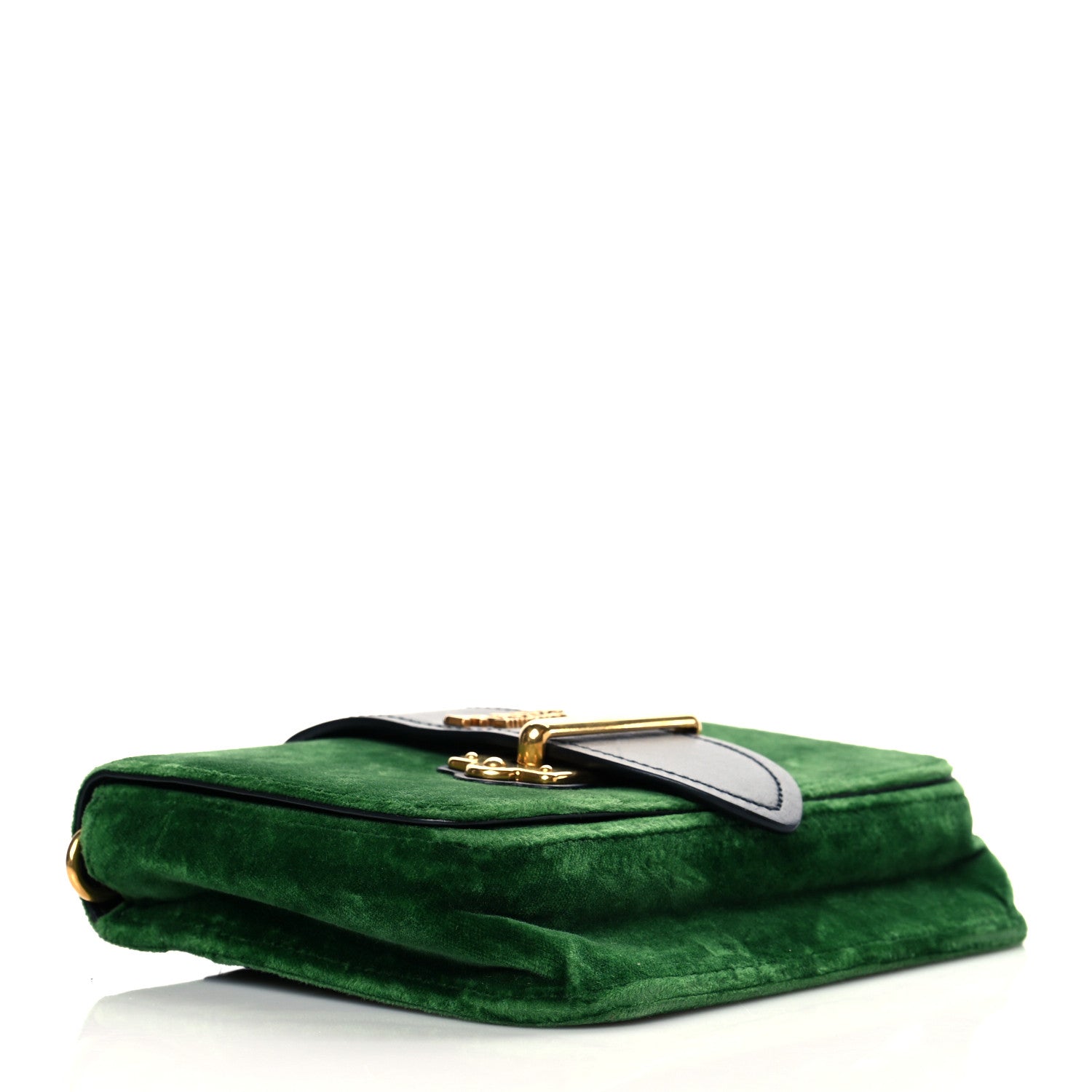 Prada Velvet City Calfskin Cahier Belt Bag Alloro Black 4 of 9