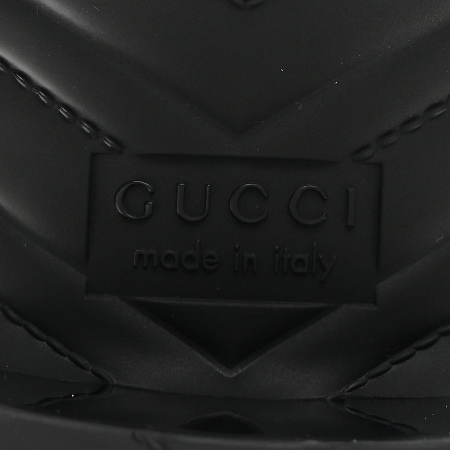 Rubber Gucci Logo Womens Platform 20/60mm Slide Sandals 37 Black