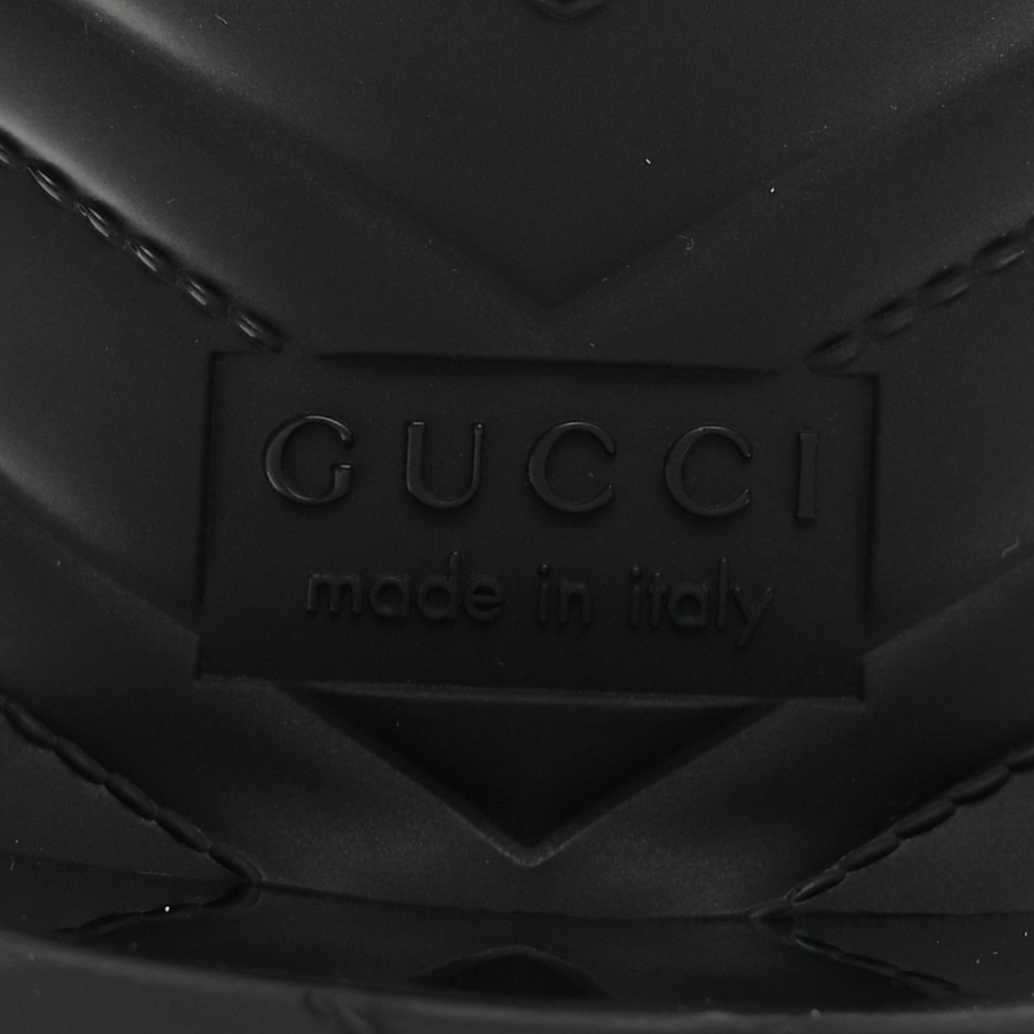 Gucci Rubber Gucci Logo Womens Platform 20/60mm Slide Sandals 37 Black 7 of 10