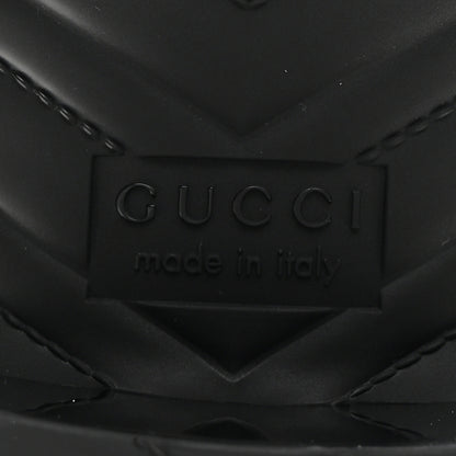 Gucci Rubber Gucci Logo Womens Platform 20/60mm Slide Sandals 37 Black 7 of 10