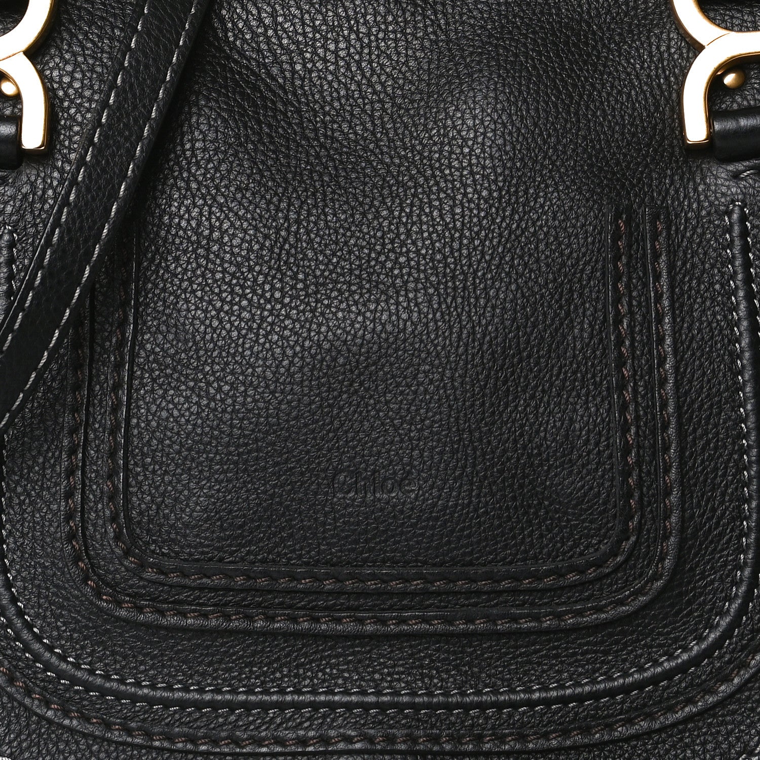 Chloe Calfskin Small Marcie Satchel Black 8 of 11