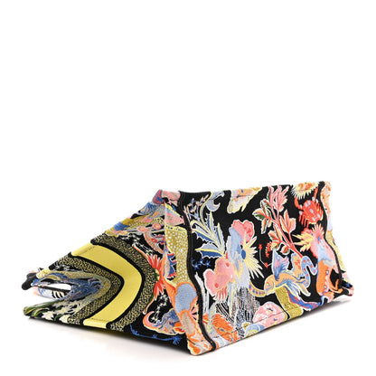 Christian Dior Canvas Zodiac Fantastico Embroidered Medium Book Tote Black Multicolor 4 of 12