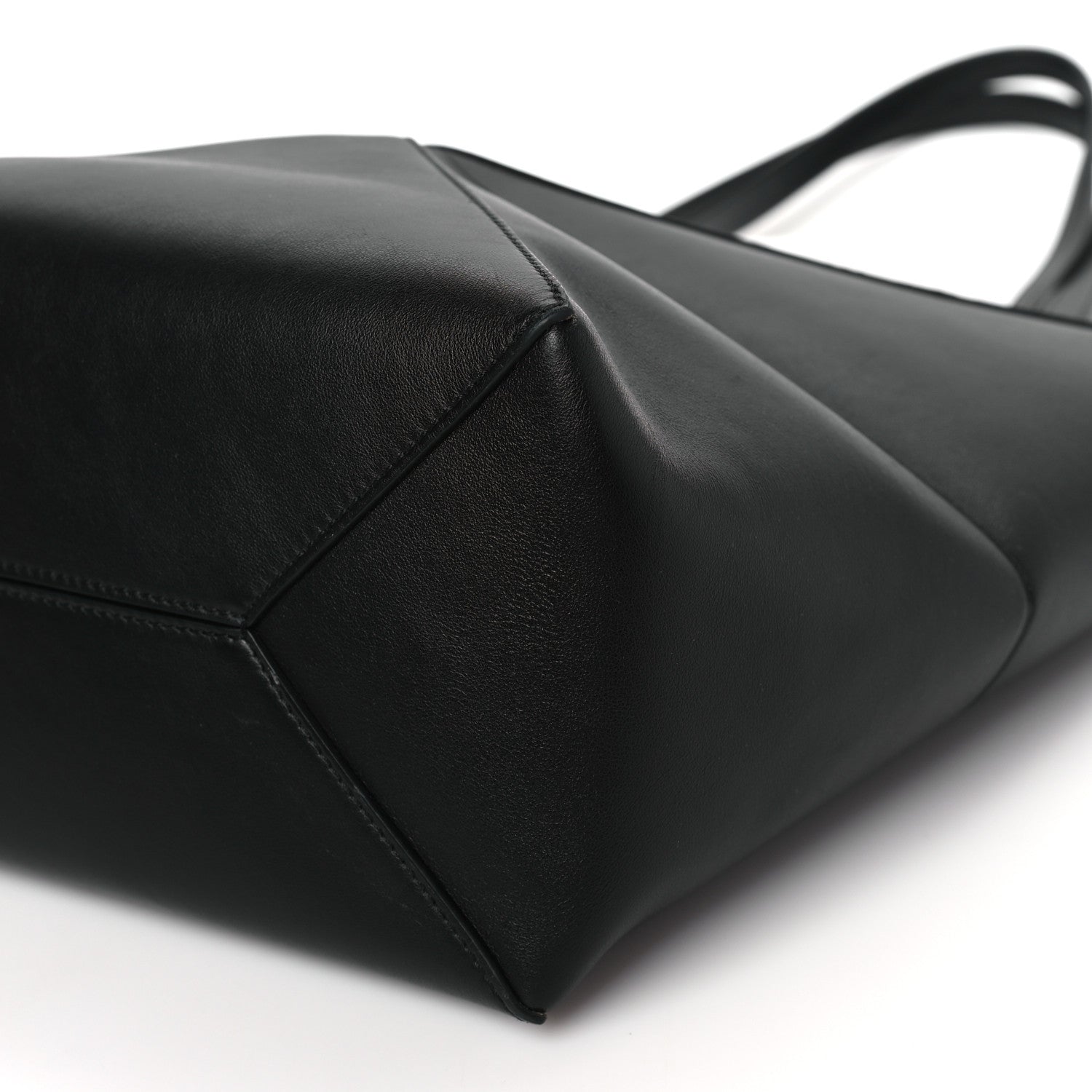 Loewe Shiny Calfskin Medium Puzzle Fold Tote Black 8 of 9