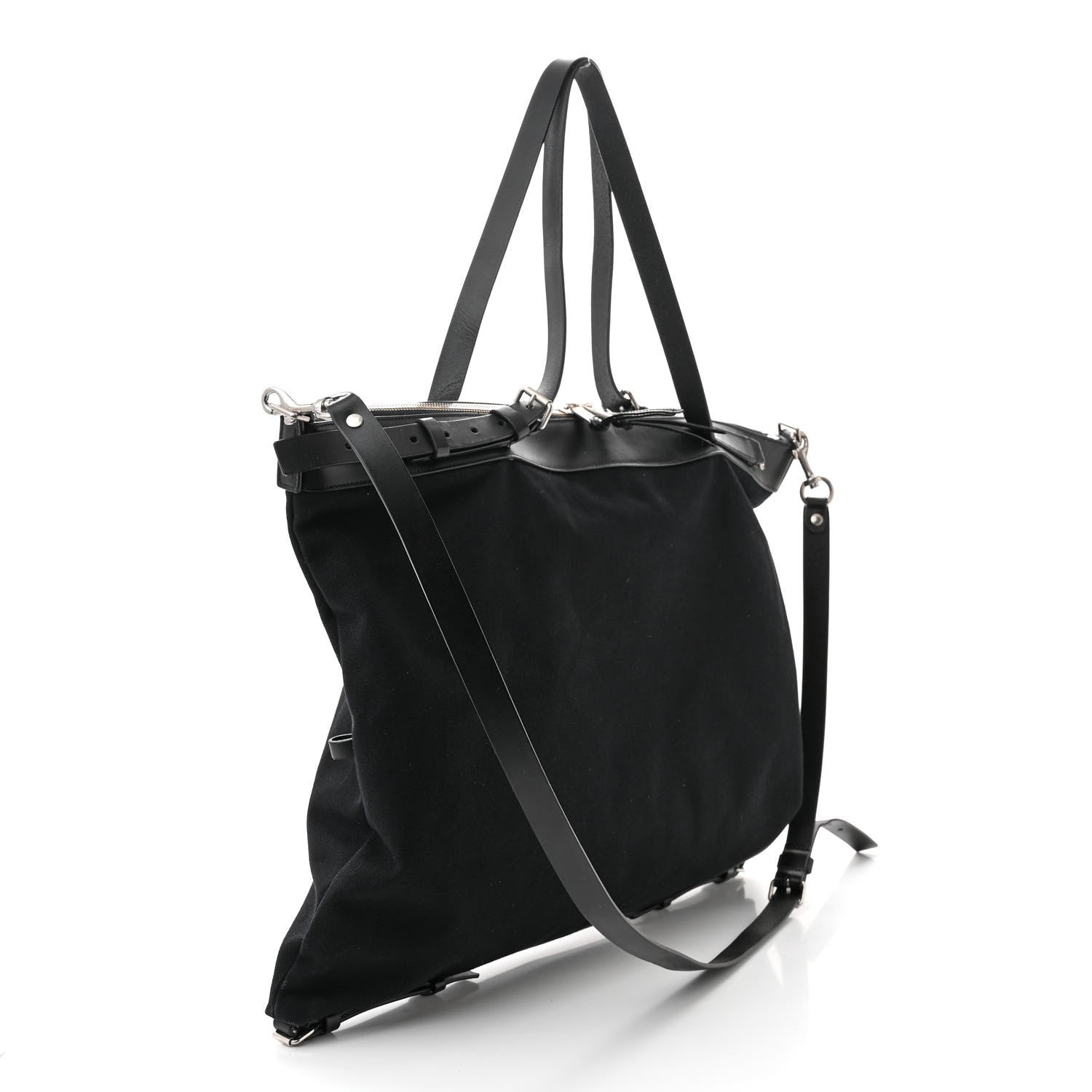 Saint Laurent Canvas ID Shopping Bag Black 3 of 11
