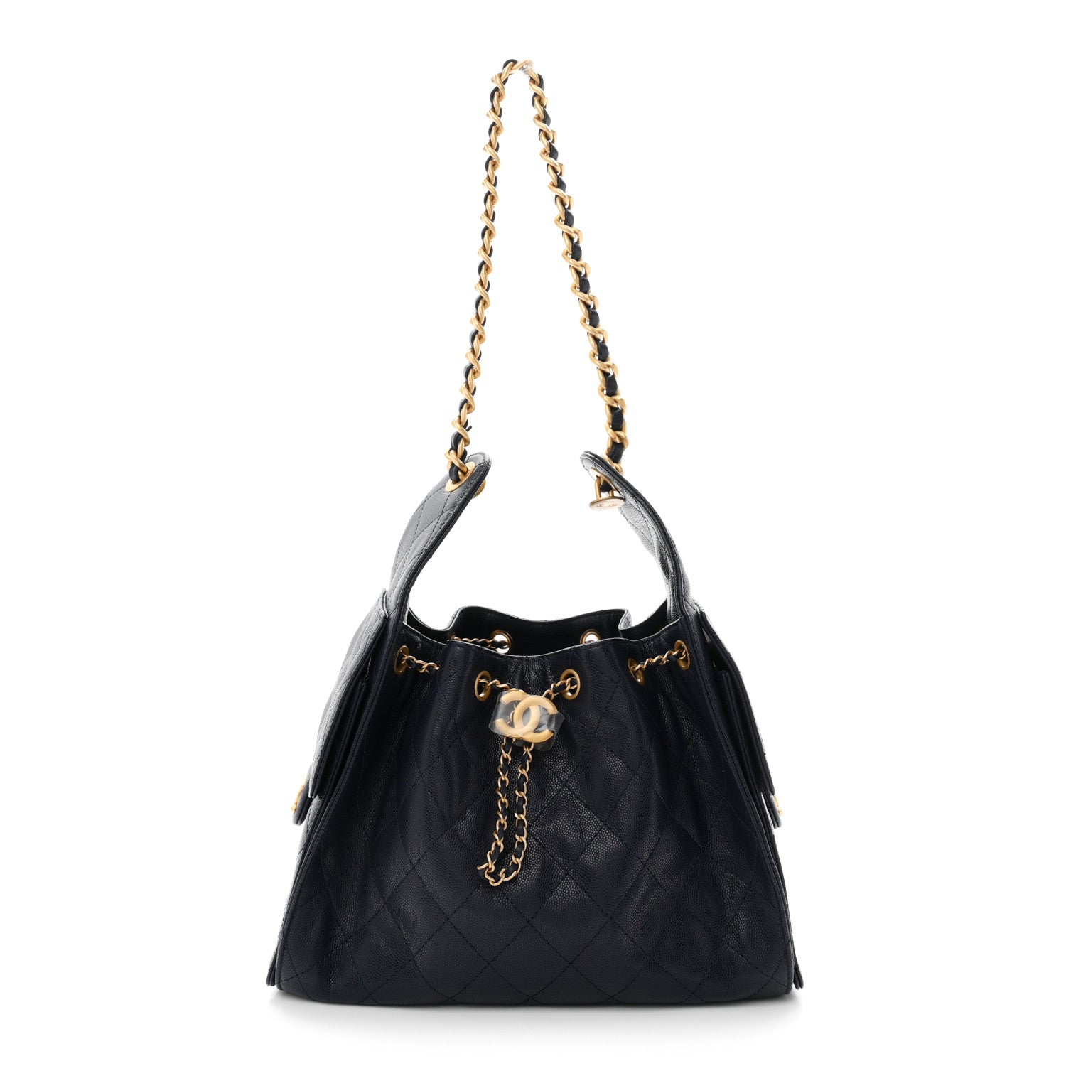 Chanel Caviar Quilted Small Chanel 25 Handbag Dark Navy 1 of 11