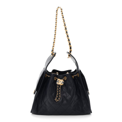 Chanel Caviar Quilted Small Chanel 25 Handbag Dark Navy 1 of 11