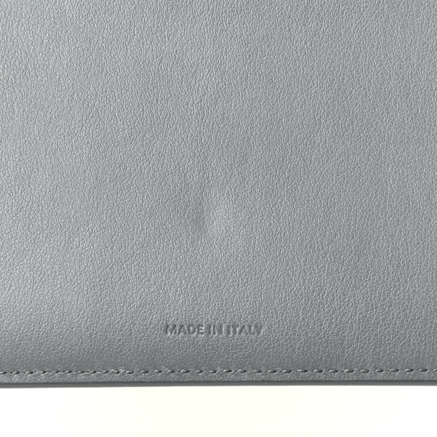 Celine Grained Calfskin Large Multifunction Strap Wallet Medium Grey 6 of 6