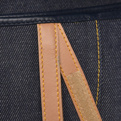 Christian Dior Denim Calfskin Saddle Bag Blue 8 of 8