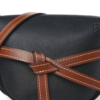 Loewe Grained Calfskin Small Gate Crossbody Bag Pecan Black 7 of 10