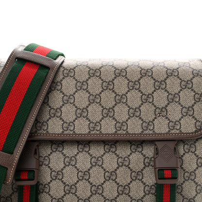 Gucci GG Supreme Small Messenger Bag Beige Ebony 7 of 9